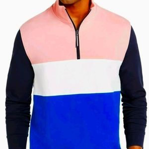 Club Room Pink Sky cotton 1/4 zip